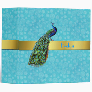 Turquoise élégante avec le classeur de coutume d
