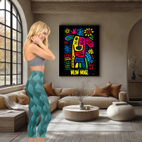 Turquoise Energy Flow – Teal Wave Leaf Activewear