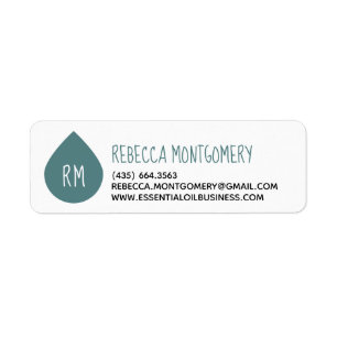 Turquoise Essential Oil Drop Product Business
