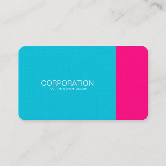 Turquoise et carte de visite chic de rose (Devant)