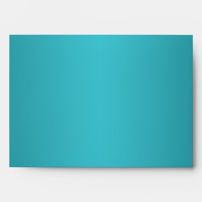 Turquoise et enveloppe de brun pour 5"" tailles x7 (Devant)