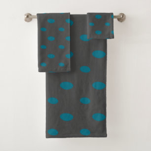 Turquoise et gris géométrique