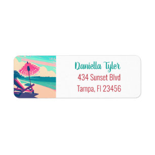 Turquoise et plage de sable de corail   Tropical