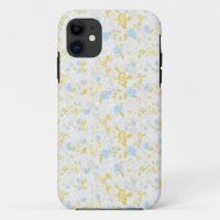 Turquoise Floral Flower Seamless Pattern