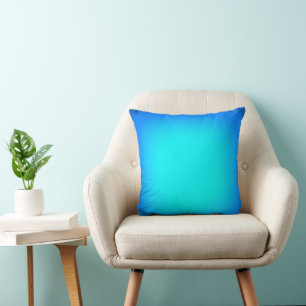 Turquoise Focus Throw Pillow