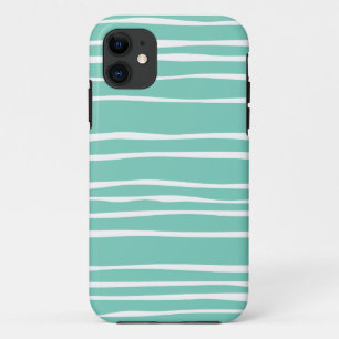 Turquoise Funky Striped iPhone 5/5S Case