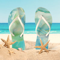Turquoise Gemstone Watercolor Tropical Summer