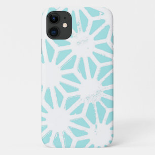 Turquoise geometric pattern iPhone 11 case