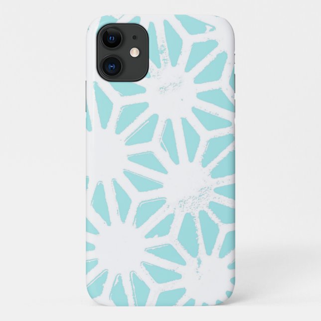 Turquoise geometric pattern Case-Mate iPhone case (Back)