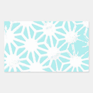 Turquoise geometric pattern sticker