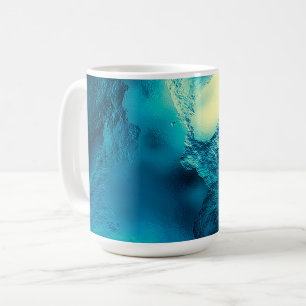 Turquoise Glass Glow Coffee Mug
