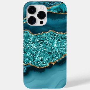 TURQUOISE & GOLD AGATE PATTERN Case-Mate iPhone 14 PRO MAX CASE