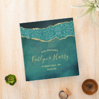 Turquoise & Gold Agate Wedding