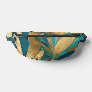 Turquoise Gold Boho Feuilles Collection populaire