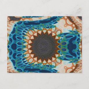 Turquoise Gold Sun Southwestern Art Postcard