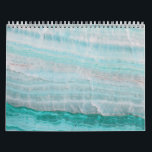 Turquoise Granite Stone Layered Wave Print Calendar<br><div class="desc">Check out www.zazzle.com/Sweetbriar_Drive for so many other beautiful styles,  items & colours! © SweetbriarDrive 2014. Do not copy.</div>