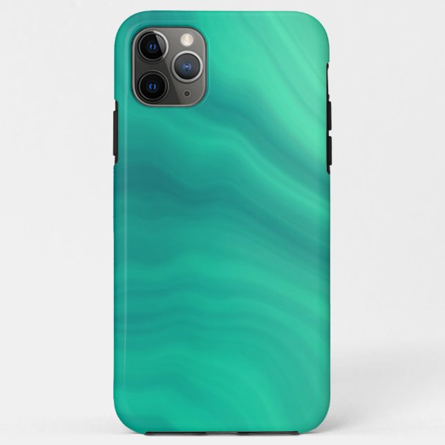 Turquoise Green Abstract Pattern Case-Mate iPhone Case (Back)