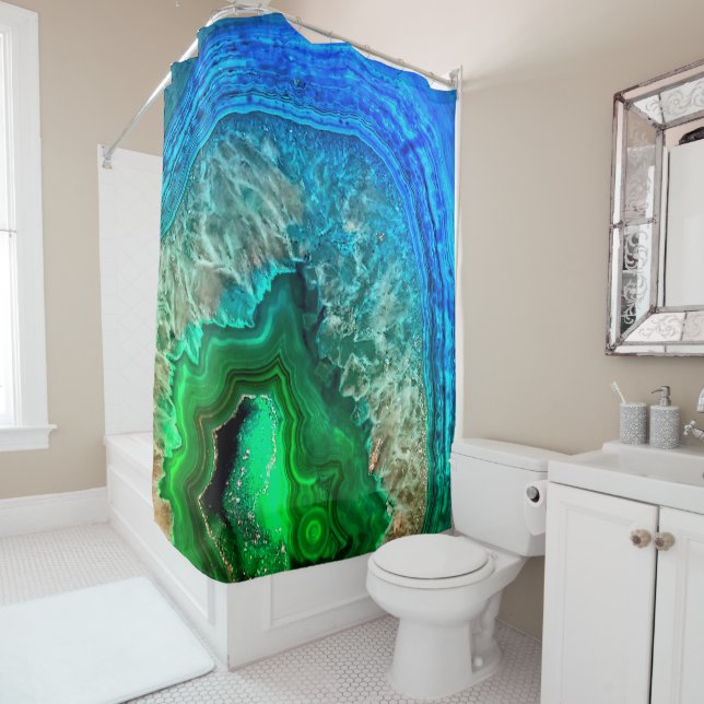 Turquoise Green Agate Mineral Gemstone (In Situ)