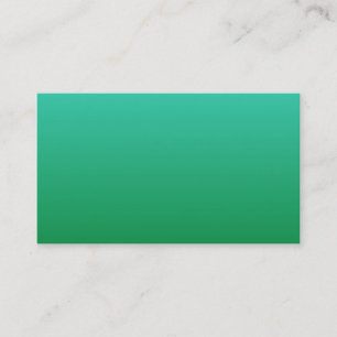 Turquoise Green Ombre Business Card