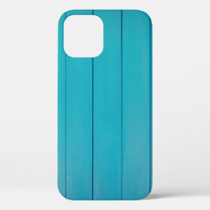 Turquoise green textured painted wall pattern iPhone 12 case