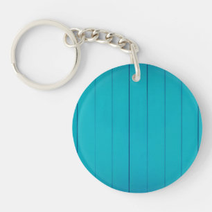 Turquoise green textured painted wall pattern keychain