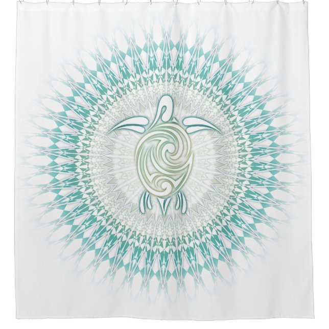 Turquoise Green Turtle Mandala (Front)
