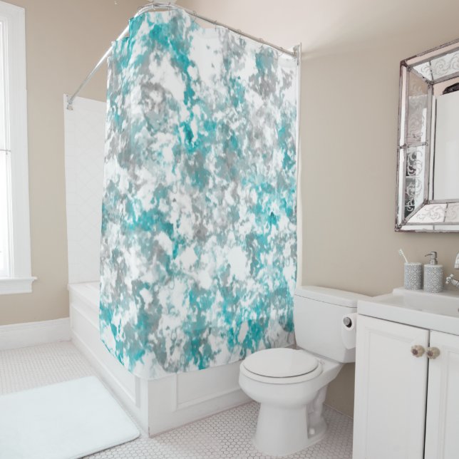 Turquoise grey and white marble texture (In Situ)