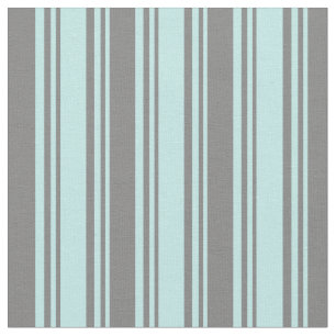 Turquoise & Grey Lined/Striped Pattern Fabric