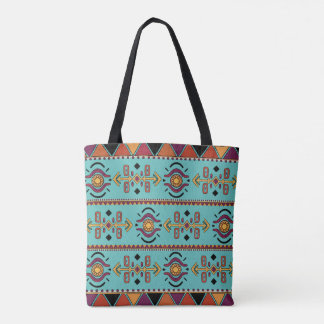 Turquoise Horizon Tote Bag