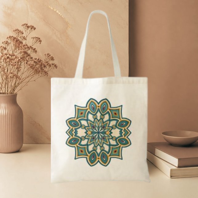 Turquoise Horizon Tote Bag (Creator Uploaded)