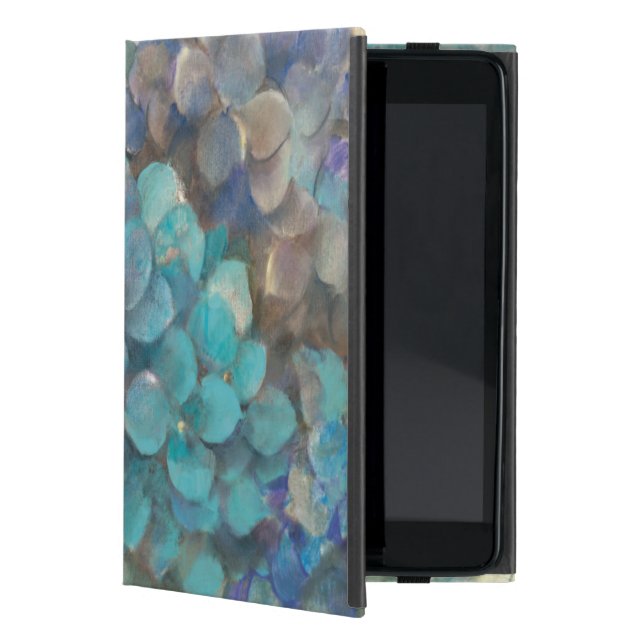 Turquoise Hydrangea Case For iPad Mini (Front)
