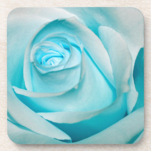 Turquoise Ice Rose Coaster