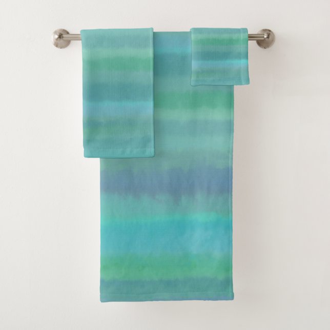 Turquoise Is My Favourite Colour Bath Towel Set (Insitu)