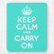 Turquoise Keep Calm and Carry On