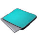 Turquoise leather skin texture skin laptop sleeve (Front Bottom)