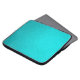 Turquoise leather skin texture skin laptop sleeve (Front Top)