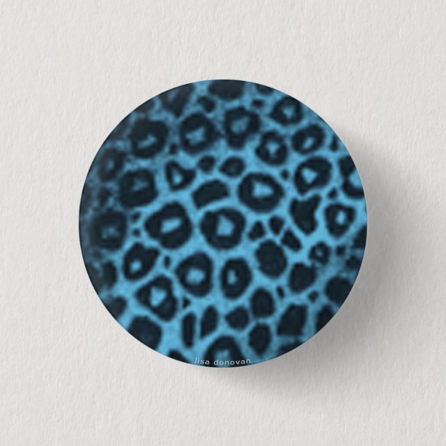 Turquoise Leopard Pin (Front)