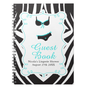 Turquoise Lingerie Party  Notebook