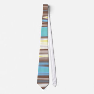 Turquoise Liver Abstract Painting Tie