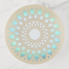 Turquoise Lotus Flower Mandala