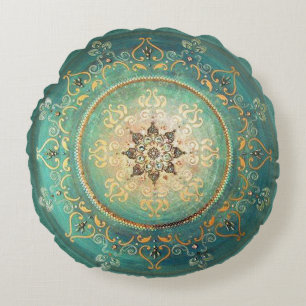 Turquoise Mandala - Pillow