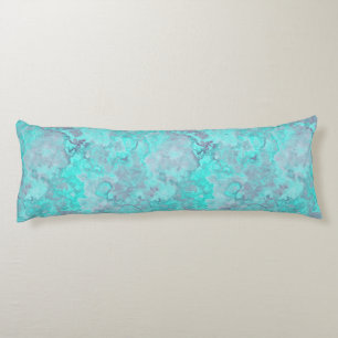 Turquoise Marble Abstract Body Pillow