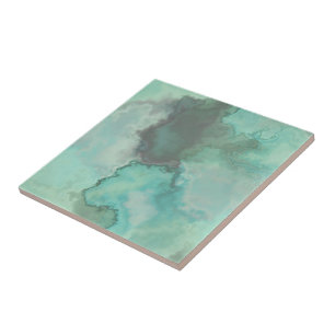 Turquoise Marble Abstract Tile
