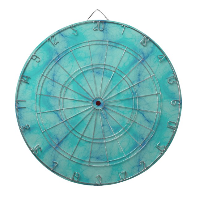 Turquoise marble dartboard (Front)