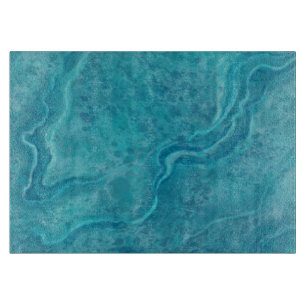Turquoise Marble Pattern Cutting Board Gift