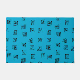 Turquoise Mazes  Doormat