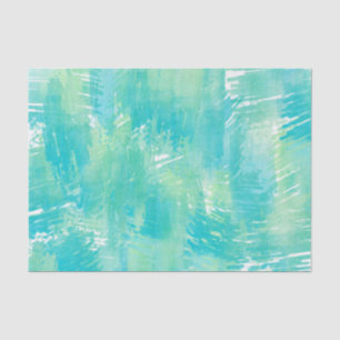 Turquoise Mint Abstract Tissue Paper