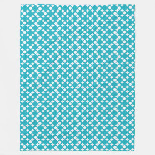 Turquoise Mod Ball Design @ Emporio Moffa Fleece Blanket