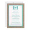 Turquoise Monogram Seahorse Beach Bridal Shower