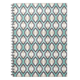 Turquoise Moroccan Pattern Notebook